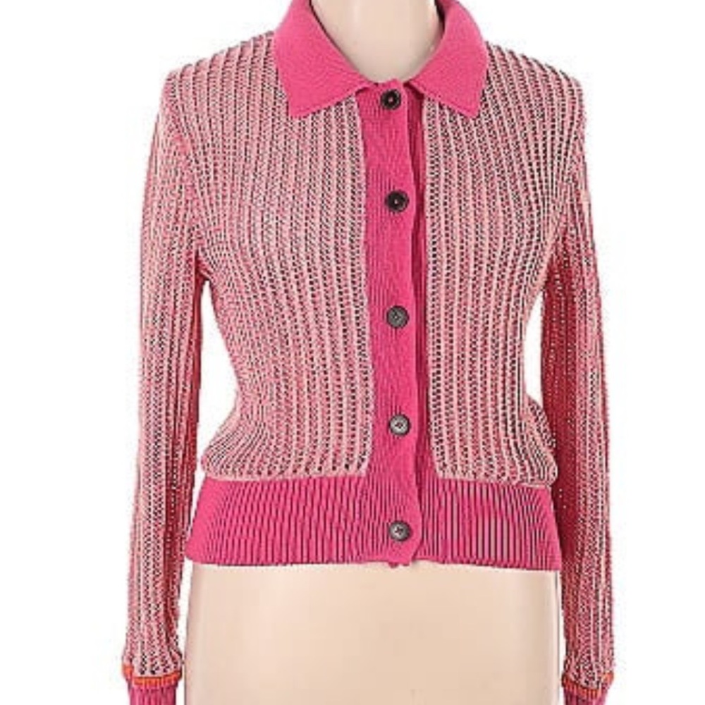 Scotch & Soda Open Stitch Relaxed Collared Cardigan size small - Picture 4 of 4